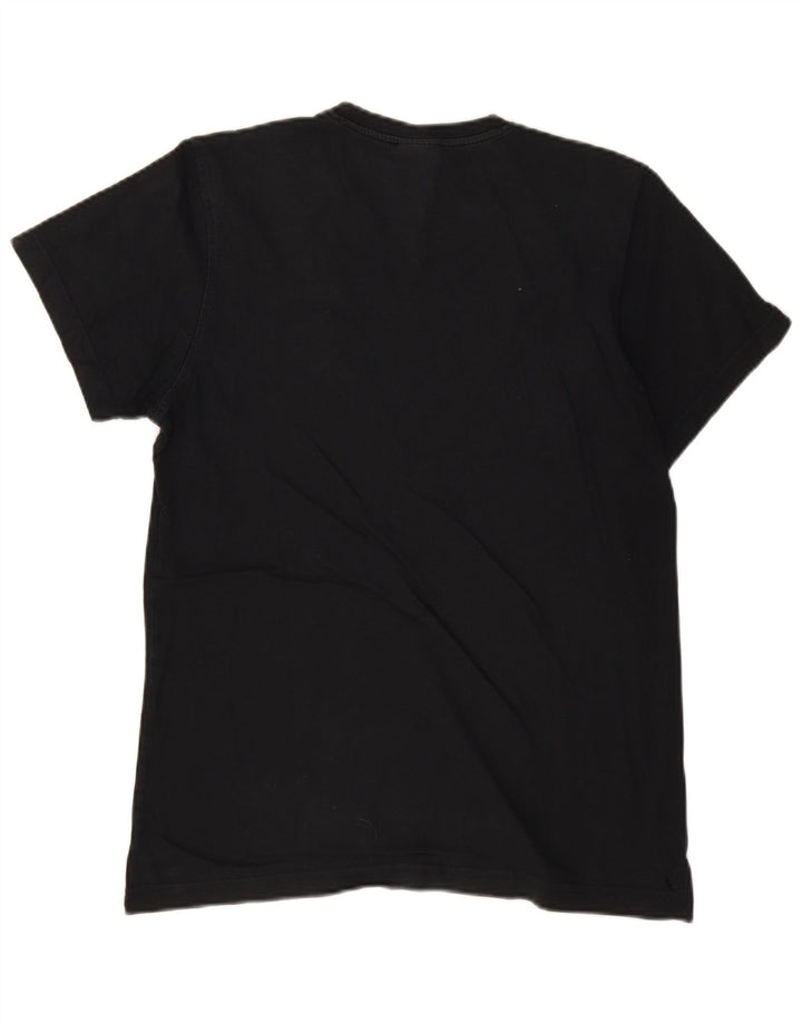 T-shirt grafica da uomo Adidas Top in cotone nero medio