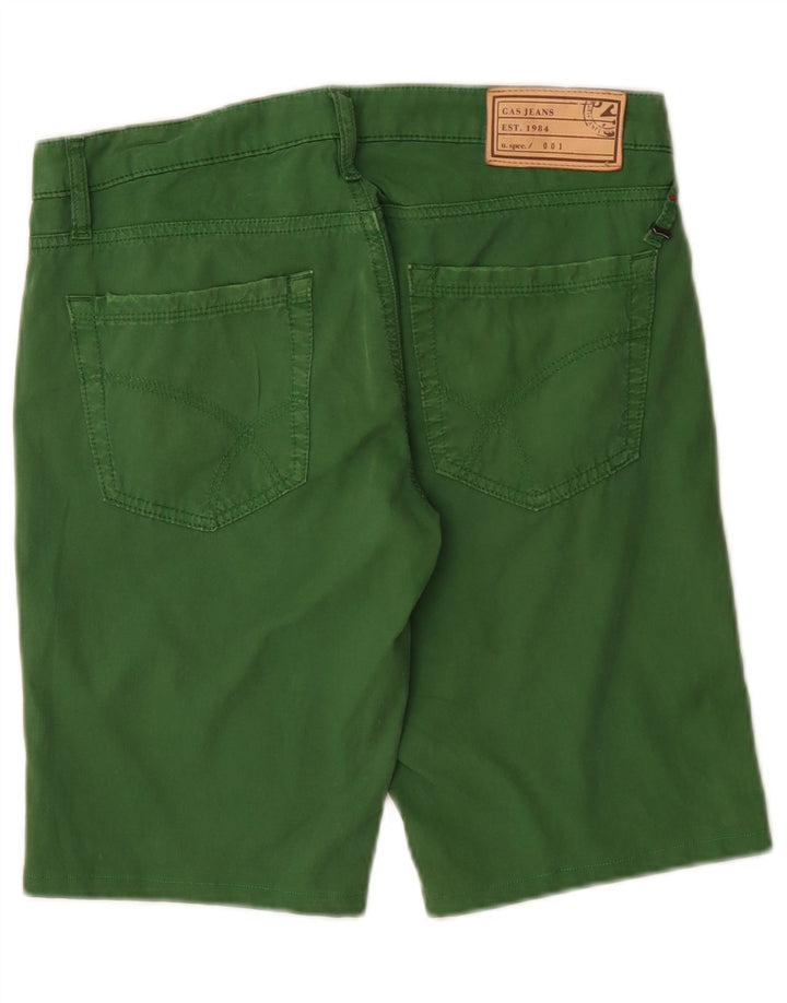 Pantaloncini casual da uomo Gas W31 cotone verde medio