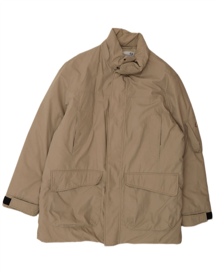 Giacca a vento da uomo Sergio Tacchini UK 40 Large Beige Poliestere