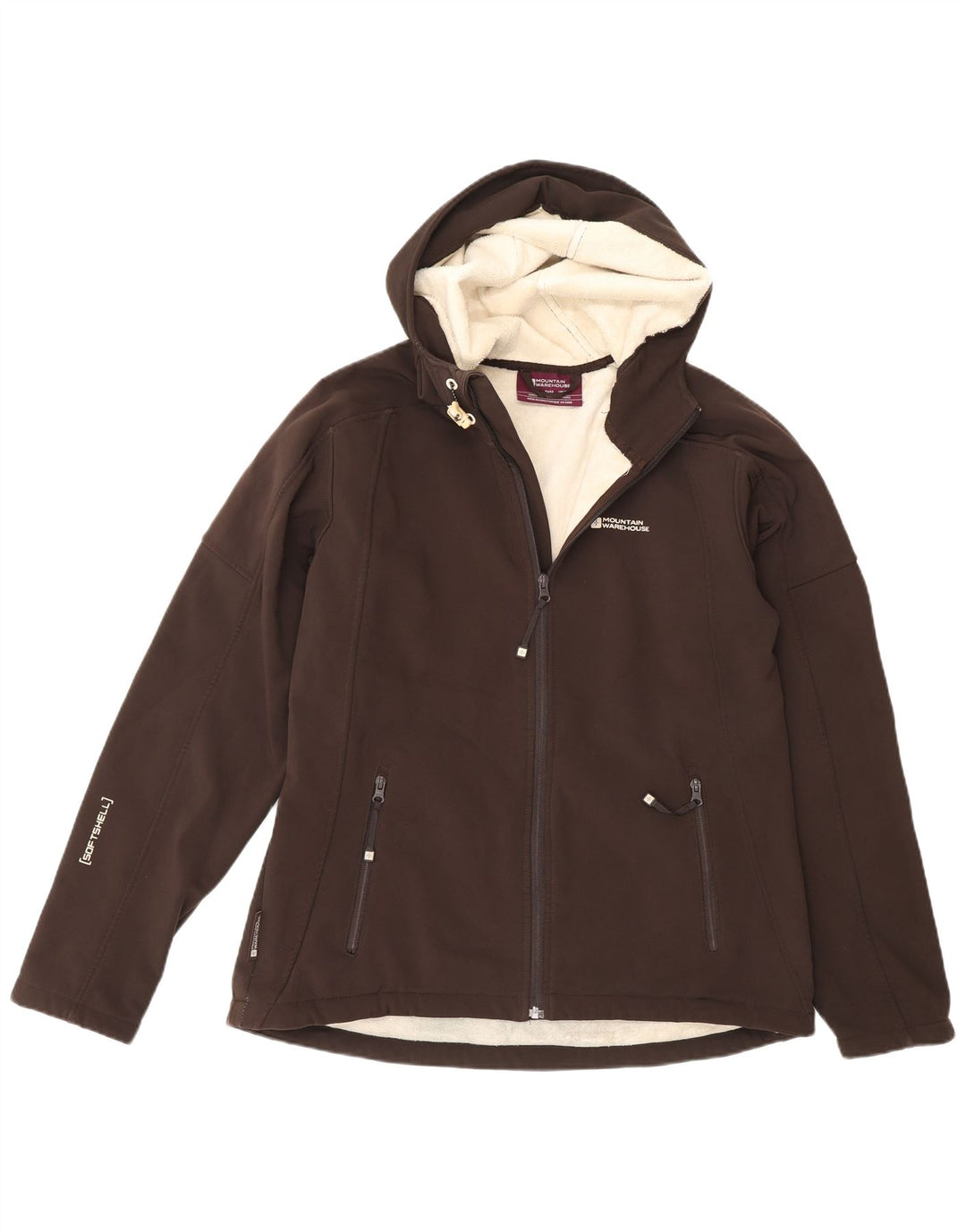 Giacca a vento con cappuccio da donna Mountain Warehouse UK 14 Large Marrone