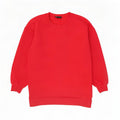 Felpa oversize da donna Zara UK 10 piccola in cotone rosso