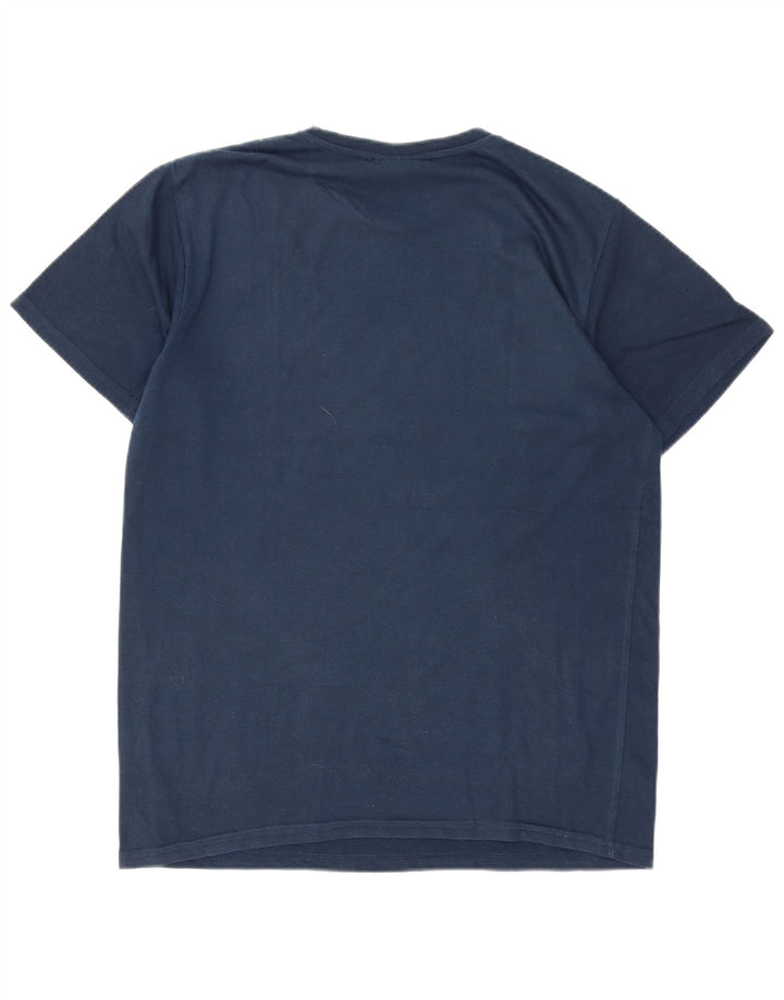 SERGIO TACCHINI T-shirt grafica da uomo Top piccola in poliestere blu navy