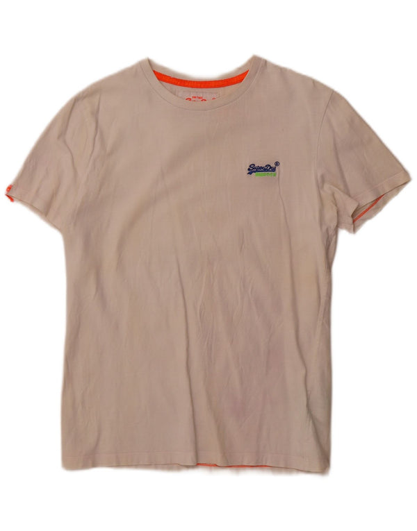 Cotone bianco medio da uomo Superdry