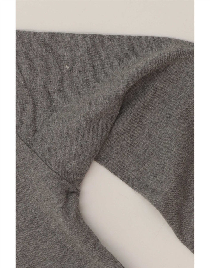 Felpa da uomo Marks & Spencer con zip e collo, in cotone grigio medio