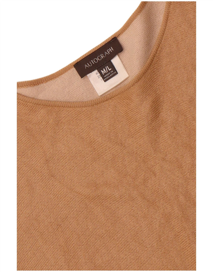 Maglione poncho da donna Autograph UK 14 Cotone beige medio