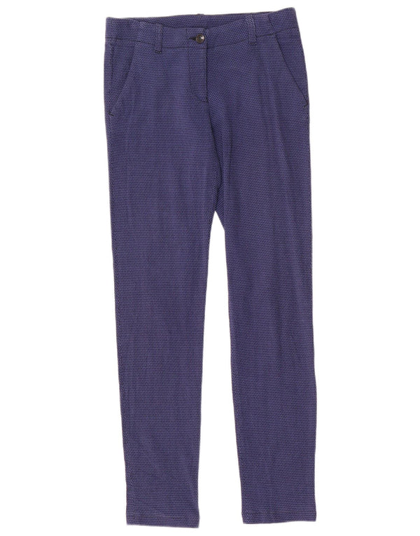 Pantaloni chino skinny da donna Armani EU 38 medi W28 L29 pied de poule blu
