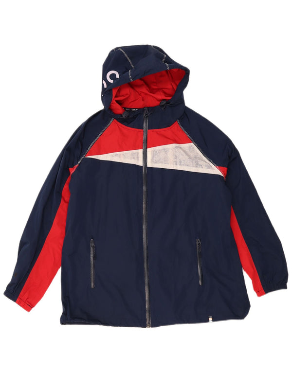 Crew Clothing Giacca antipioggia con grafica da donna UK 12 Colore blu navy medio