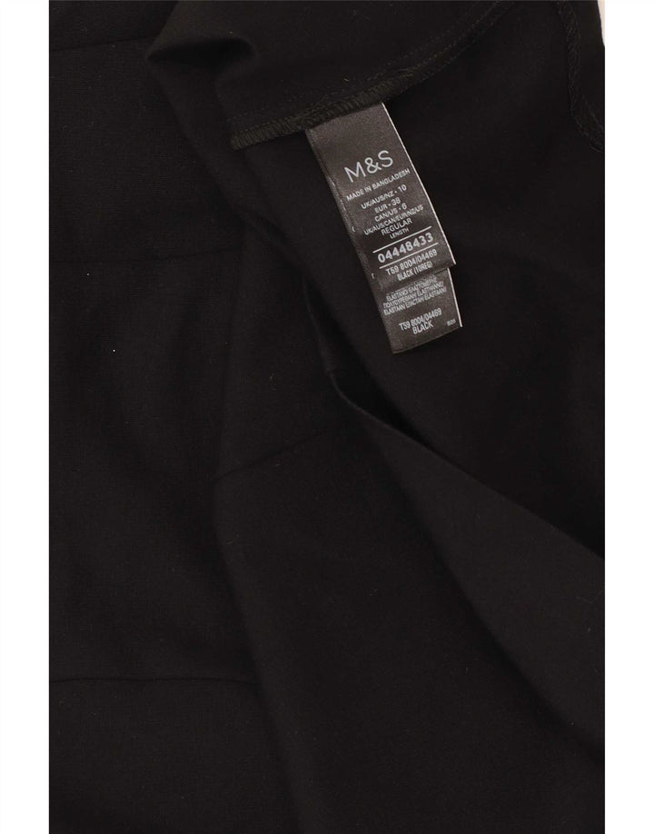 Minigonna da donna Marks & Spencer UK 10 piccola W27 viscosa nera