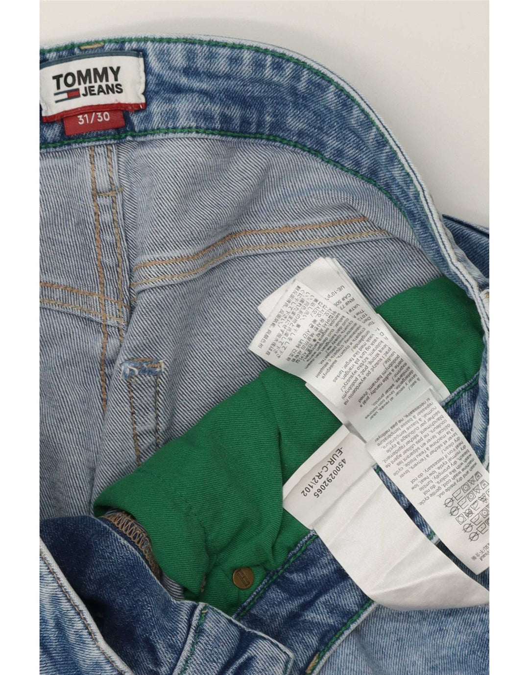 Tommy Hilfiger Uomo Denton Slim Jeans W31 L30 Cotone Blu