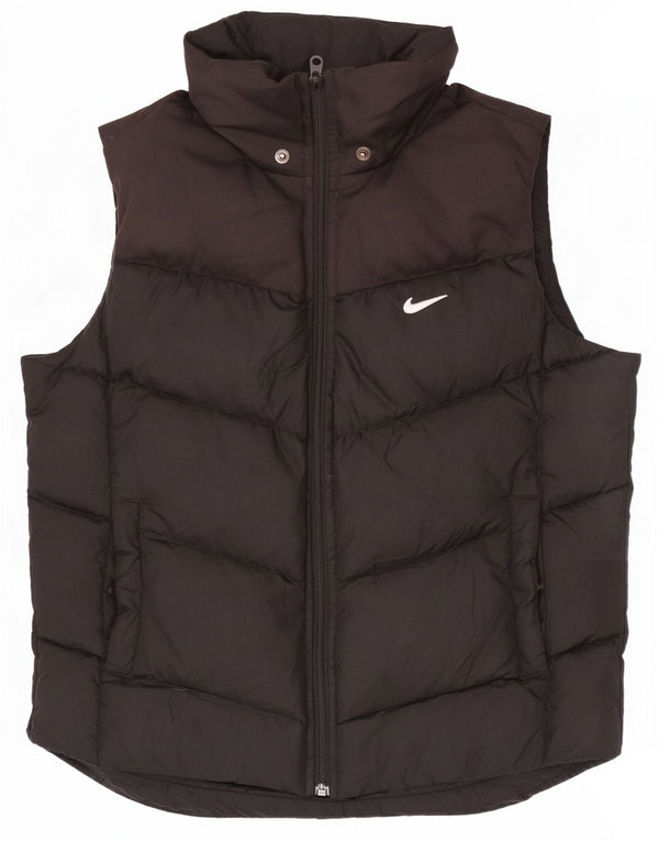 Gilet imbottito da donna Nike UK 10/12 medio nero