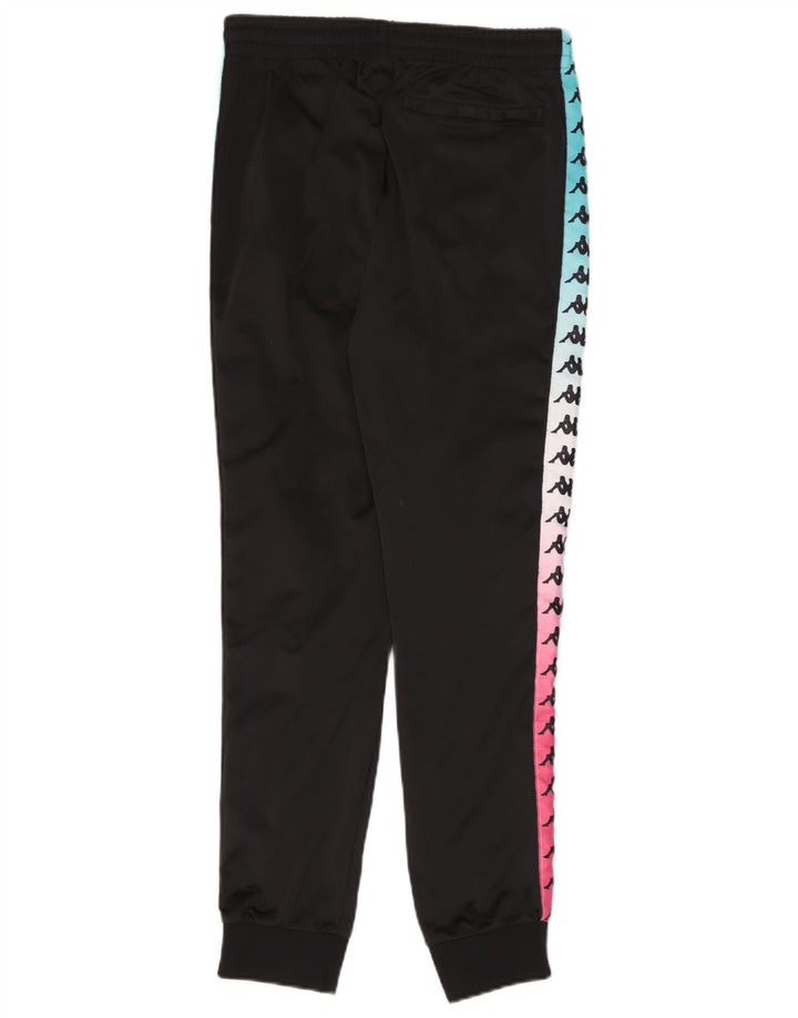 Pantaloni da tuta con grafica Kappa da uomo Joggers Medium Black Colourblock