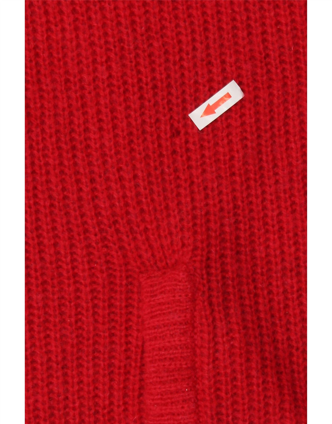 Maglione cardigan da donna vintage UK 16 grande rosso