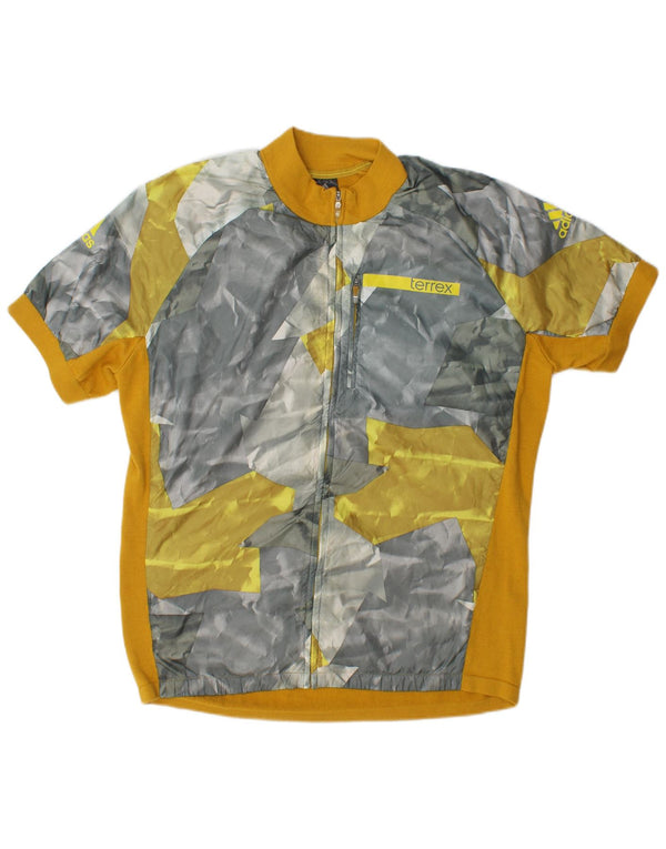 Giacca da tuta da uomo Adidas UK 44/46 Large Giallo Colourblock