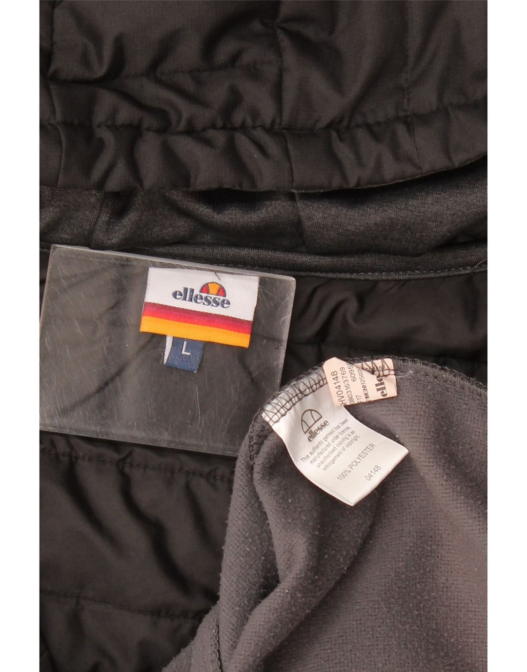 Maglione con cappuccio e zip da uomo Ellesse, grande, in poliestere color block grigio
