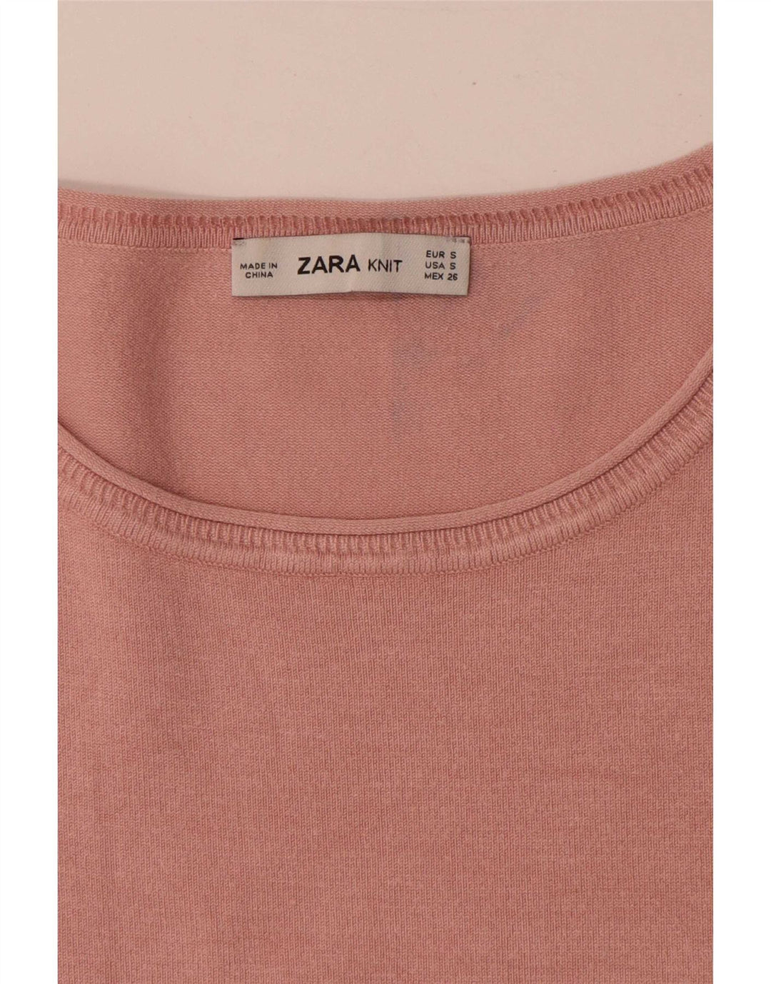 Blusa oversize da donna Zara Top UK 10 Small Pink Colourblock