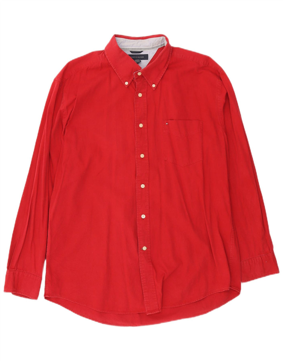 Camicia da uomo Tommy Hilfiger XL rossa in cotone