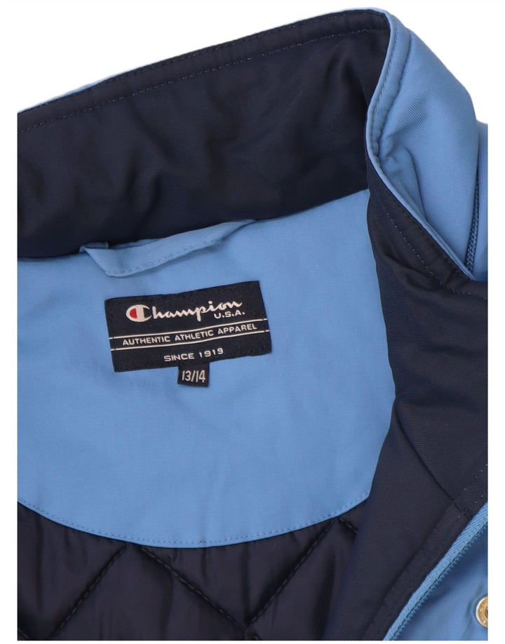 Giacca imbottita Champion da ragazzo 13-14 anni in nylon blu