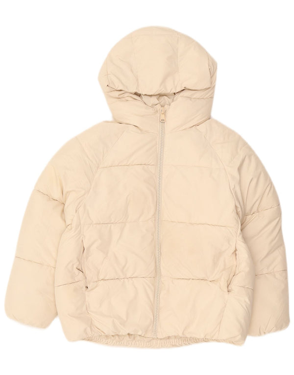 Giacca imbottita con cappuccio per ragazze Zara 11-12 anni in poliestere beige