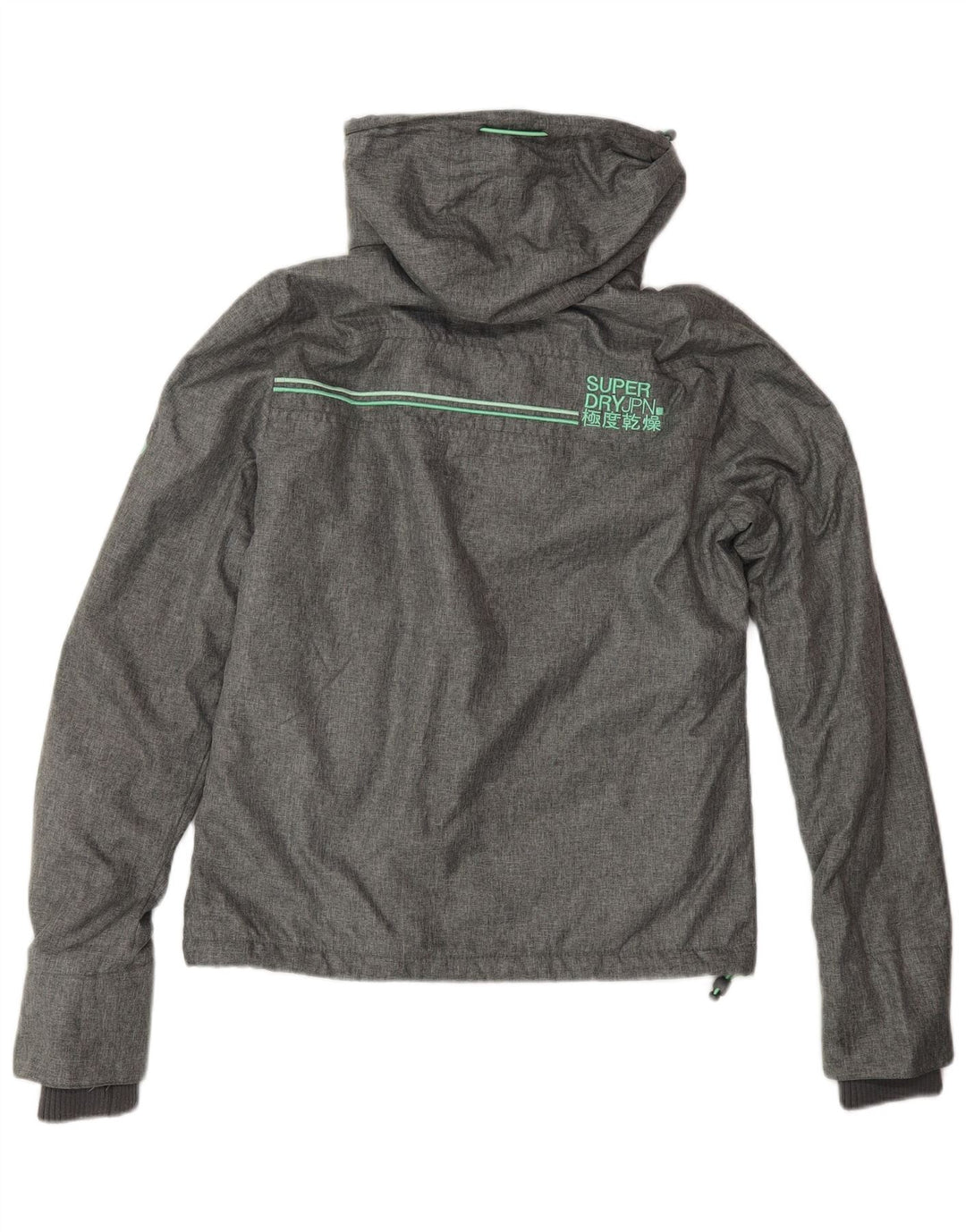Giacca a vento grafica da donna The Windcheater SUPERDRY UK 8 piccola grigia