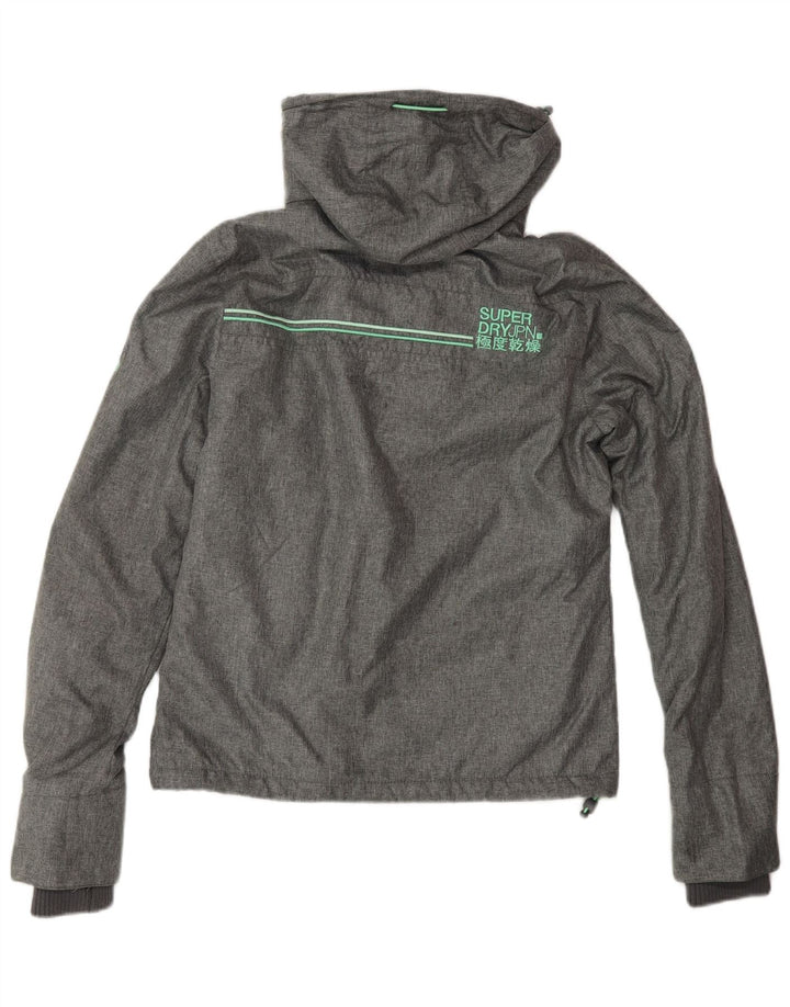 Giacca a vento grafica da donna The Windcheater SUPERDRY UK 8 piccola grigia