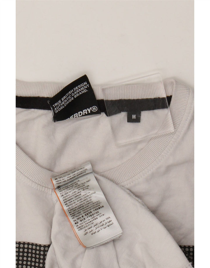 T-shirt grafica da uomo Superdry Top in cotone bianco medio