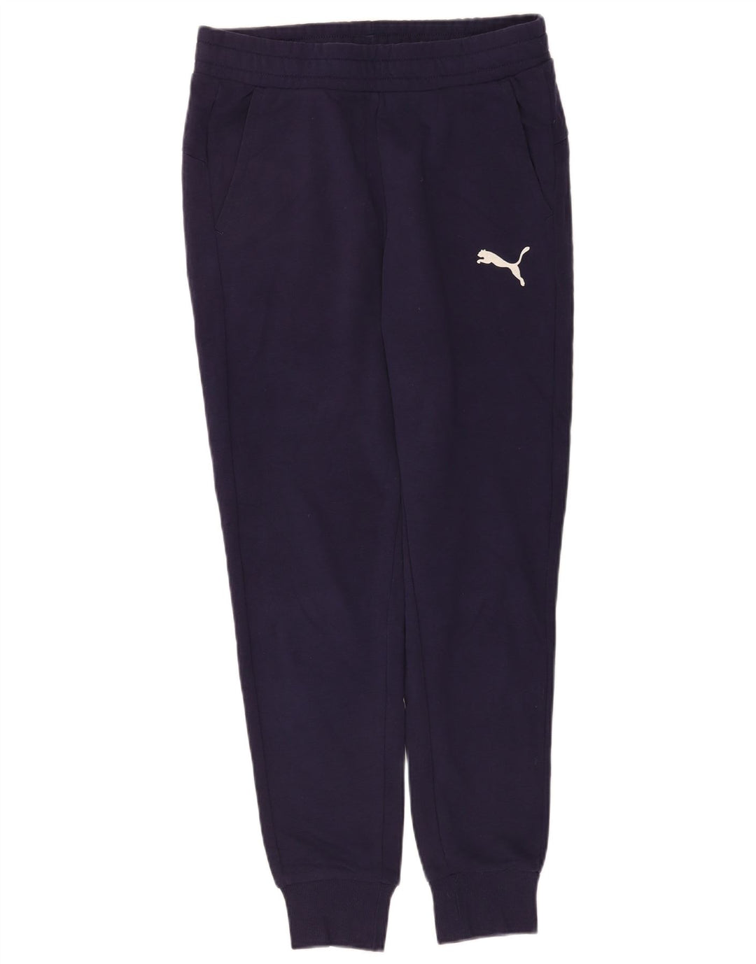 Pantaloni da tuta da uomo Puma Joggers medi in cotone blu navy