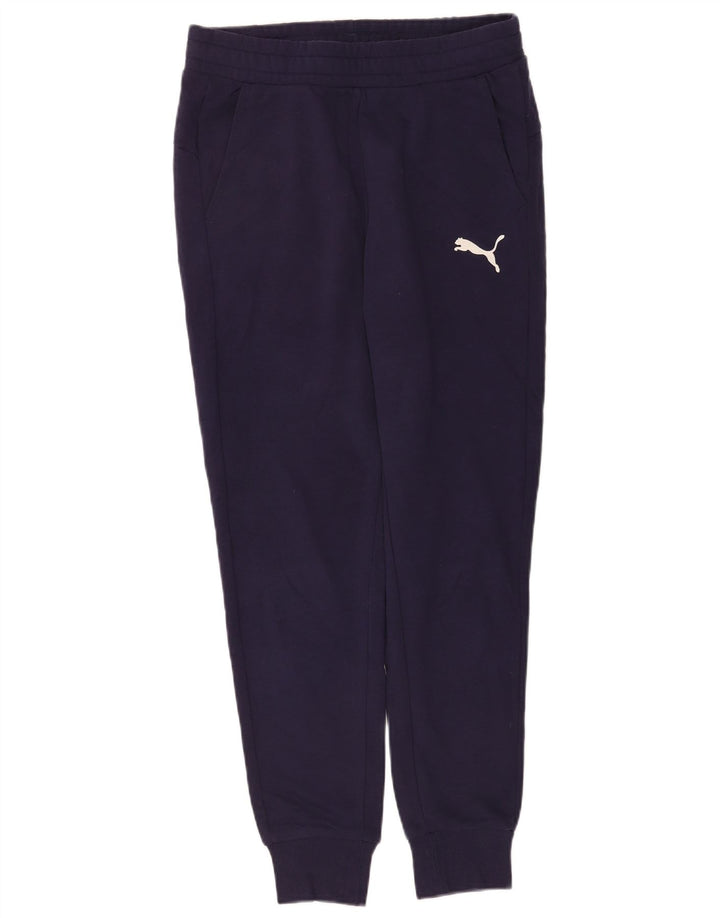 Pantaloni da tuta da uomo Puma Joggers medi in cotone blu navy