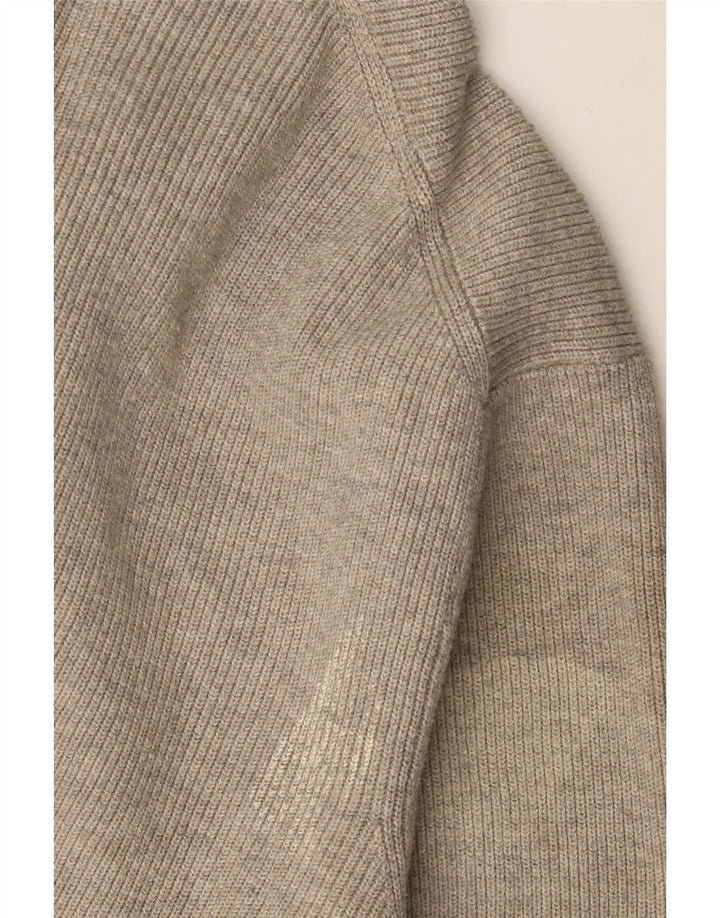 MARKS & SPENCER Maglione cardigan da uomo UK 44/46 XL Poliestere grigio
