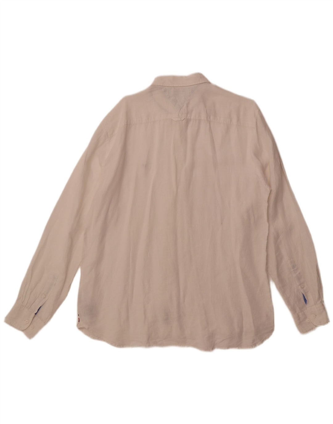 Camicia da uomo vestibilità regolare Tommy Hilfiger XL lino bianco