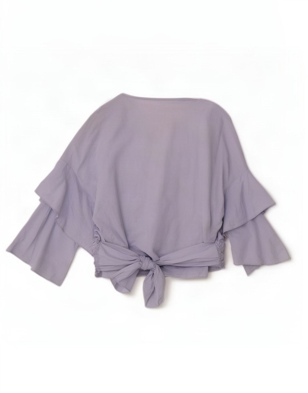 Zara Donna Camicetta a maniche a 3/4 con maniche a 3/4 UK 10 Small Blu