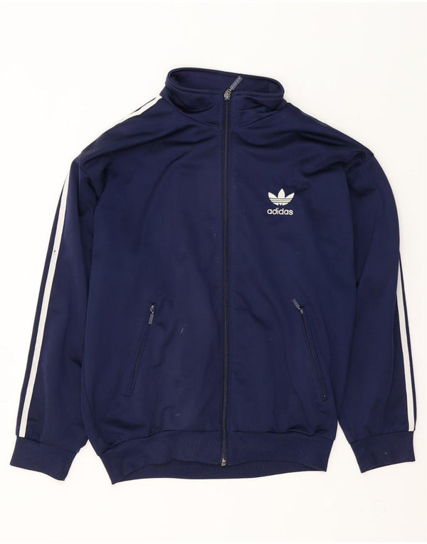 Giacca da ginnastica da uomo Adidas media blu navy