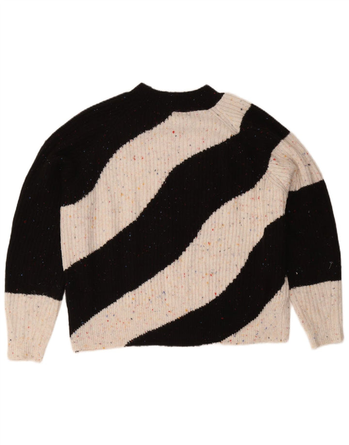 Maglione maglione a collo alto da donna Marks & Spencer UK 14 medio nero