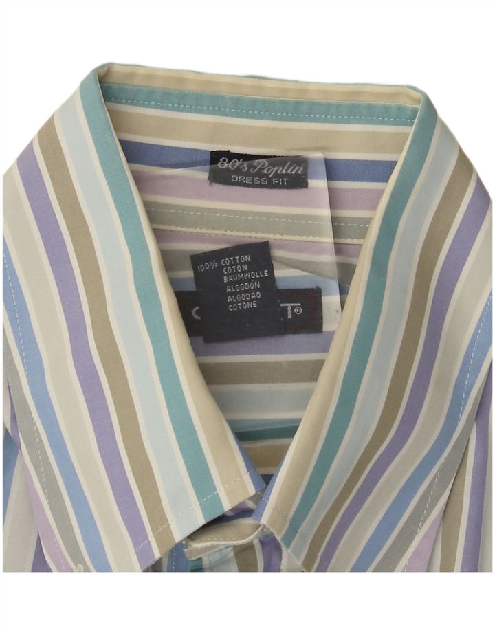 Gant Camicia elegante da uomo in cotone a righe multicolori medie