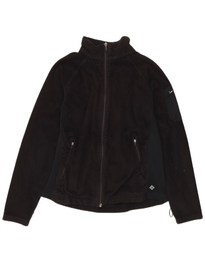 Giacca in pile da donna COLUMBIA UK 16 grande nera