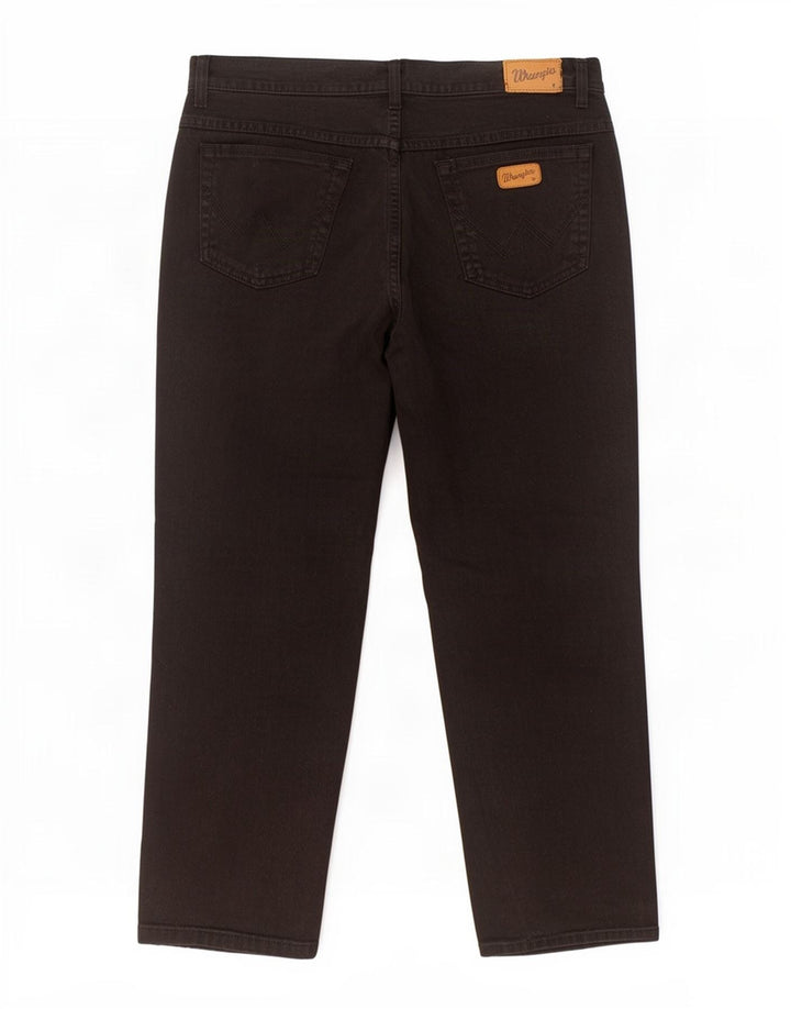 Jeans dritti da uomo Wrangler W38 L29 cotone nero