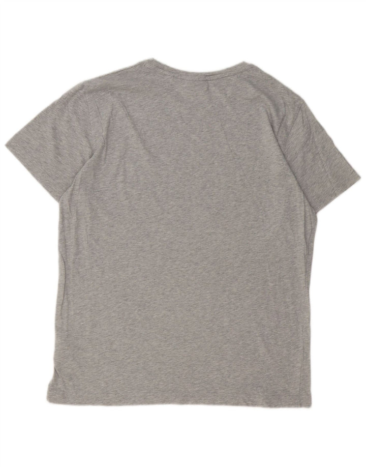 Gant T-shirt grafica da uomo Top grande in cotone grigio