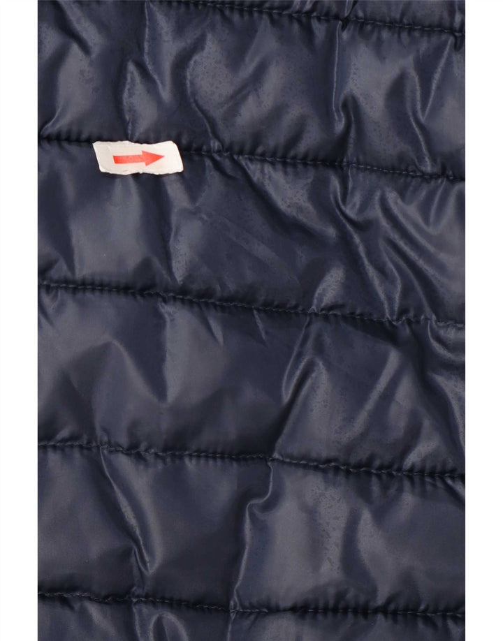 Giacca imbottita con cappuccio da uomo Lotto UK 36 piccola in poliestere blu navy