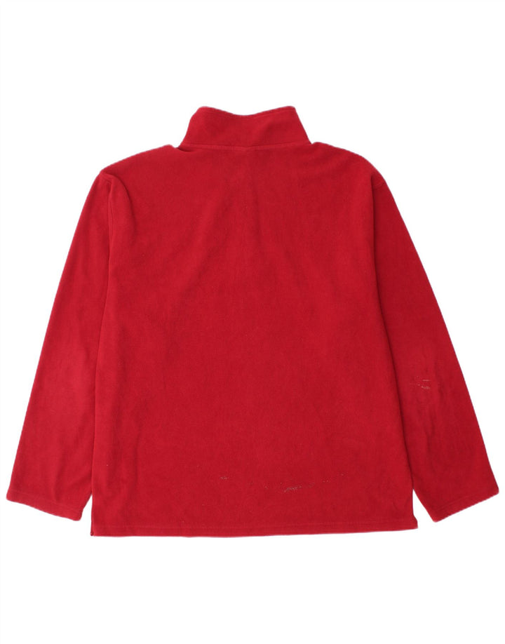 Maglione in pile da uomo STARTER con zip e collo XL rosso