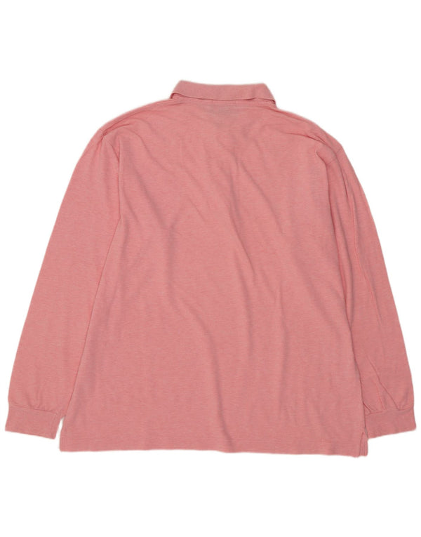 SERGIO TACCHINI Polo da uomo a manica lunga EU 52 Large Rosa