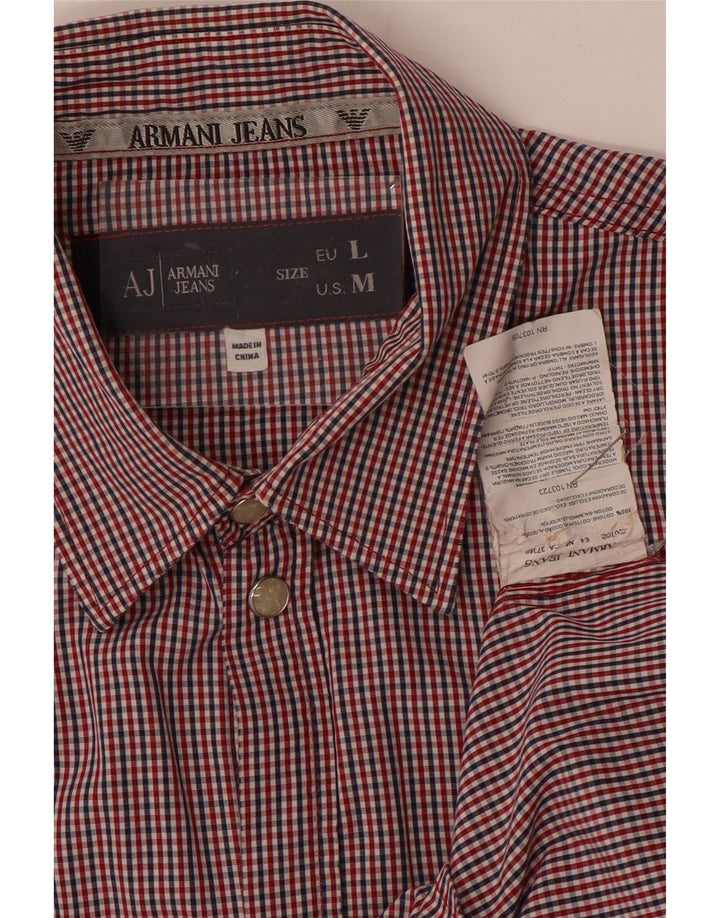 ARMANI JEANS Camicia Uomo Cotone Check Multicolor Medio