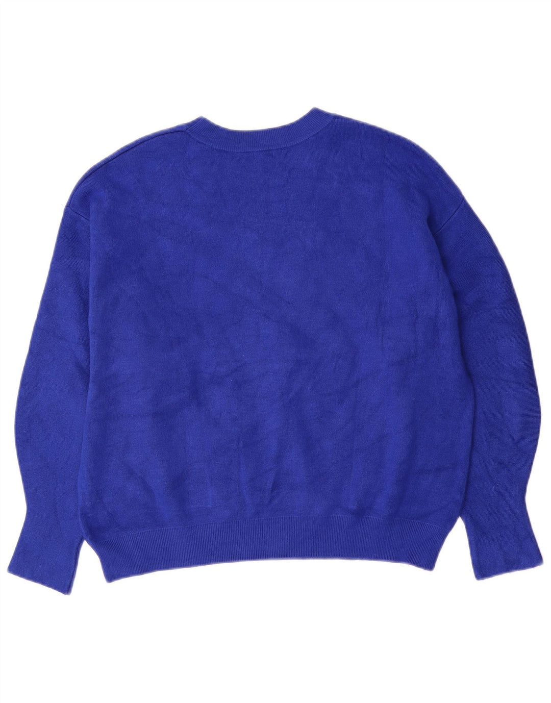 Maglione maglione girocollo con grafica da donna Guess UK 14 Blu medio