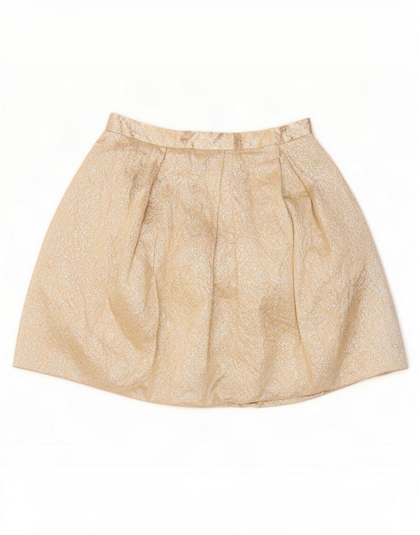 Minigonna da donna Coast UK 12 media W28 poliestere floreale beige