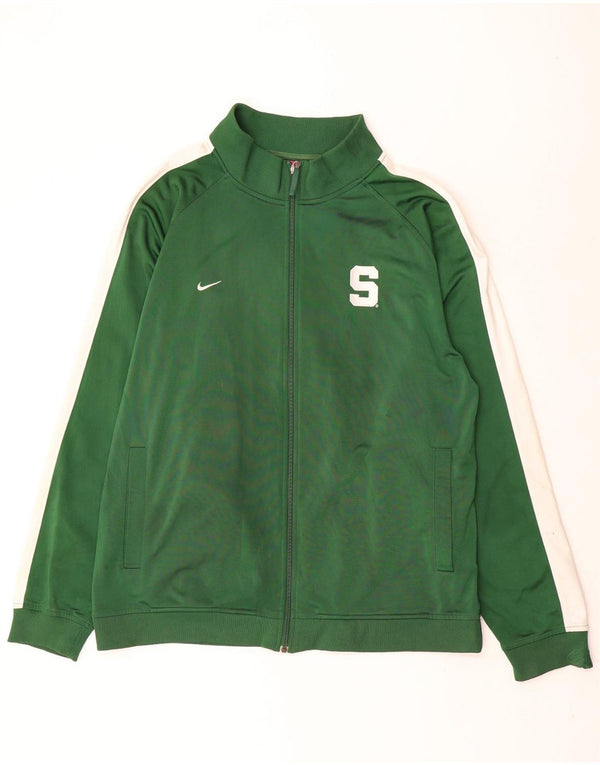 Giacca da tuta da uomo Nike 2XL Poliestere color block verde