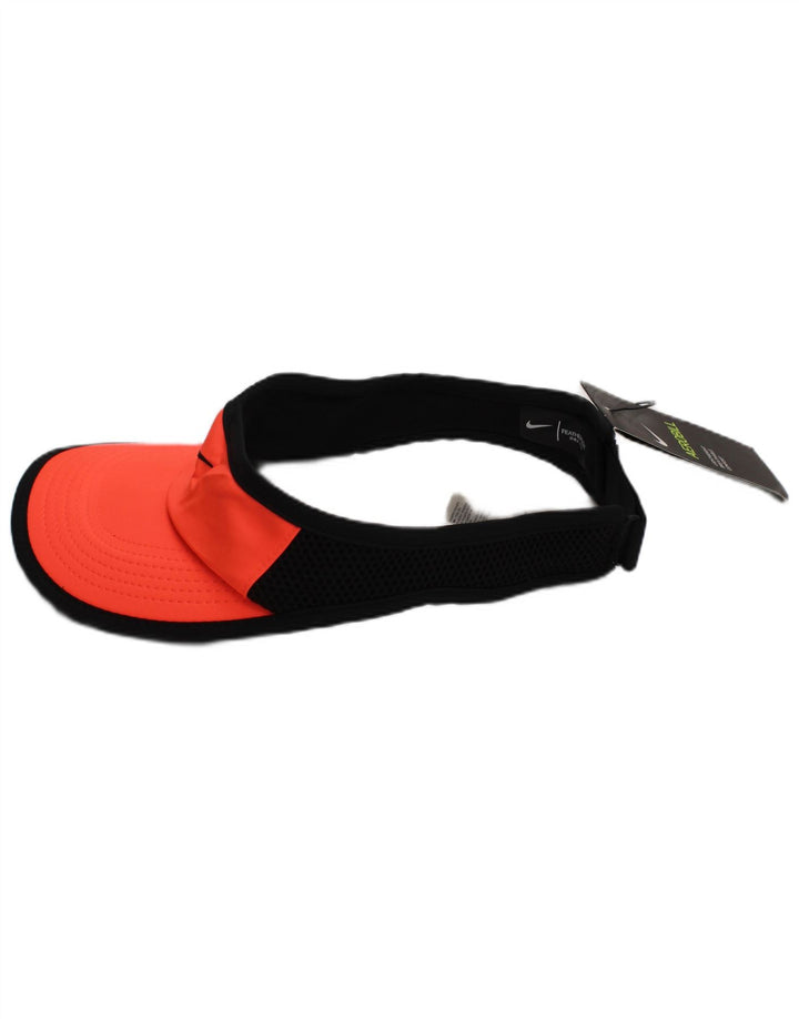 Cappellino con visiera NIKE Dri Fit da donna, taglia unica, arancione, in poliestere sportivo