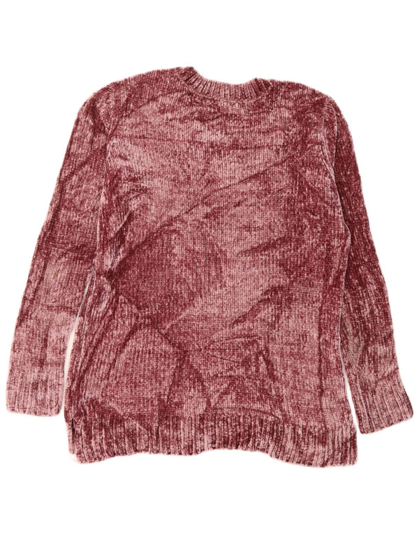 Maglione maglione con scollo a V da donna ORVIS UK 14 Poliestere marrone medio