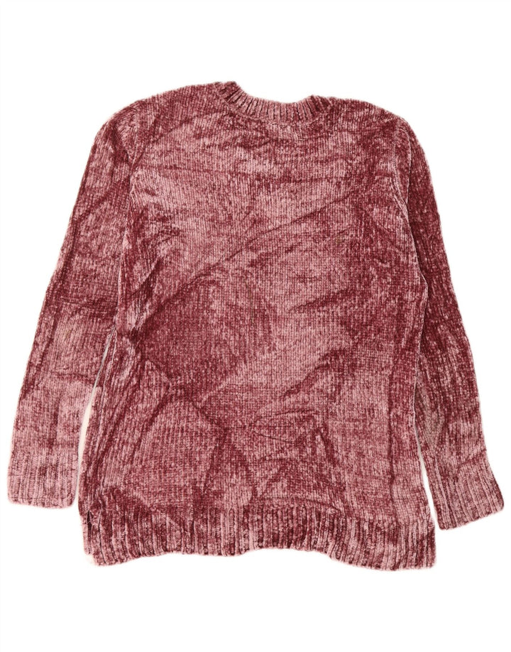 Maglione maglione con scollo a V da donna ORVIS UK 14 Poliestere marrone medio