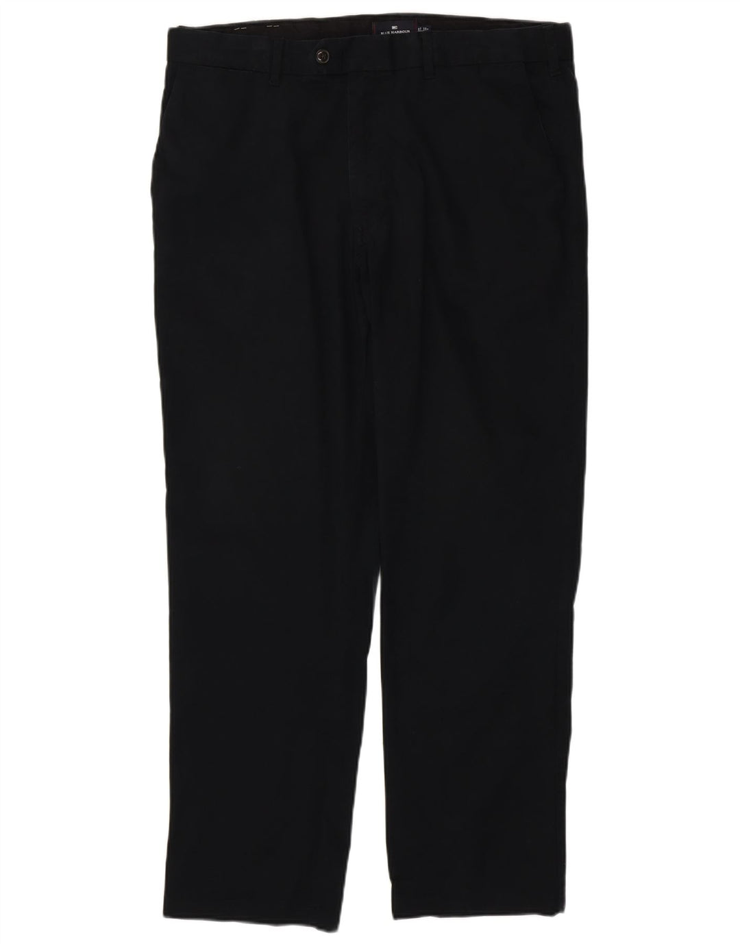 MARKS & SPENCER Pantaloni chino dritti da uomo W38 L31 cotone nero