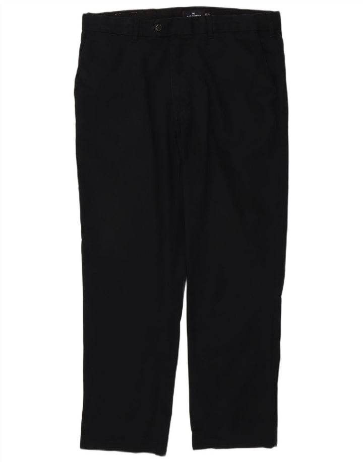 MARKS & SPENCER Pantaloni chino dritti da uomo W38 L31 cotone nero