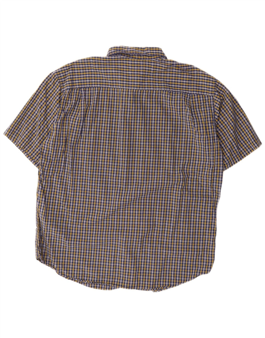 Camicia da uomo a maniche corte Dockers in cotone a quadri blu grandi