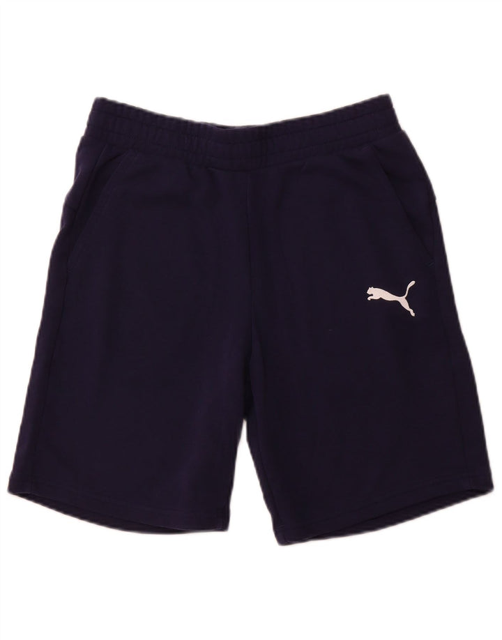 PUMA Mens Sport Shorts Medium Navy Blue Cotton